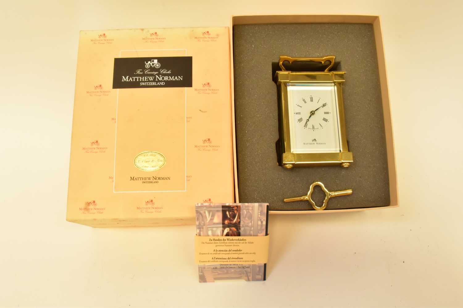 Lot 85 - MATTHEW NORMAN, SWITZERLAND; a brass and...