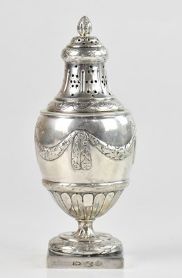 Lot 308 - A Continental silver sugar caster, with cast...