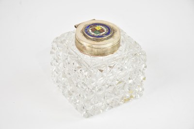 Lot 373 - An Edward VII hallmarked silver and cut glass...