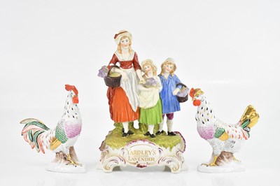 Lot 1632 - A Yardley's soap figure group, height 30cm,...