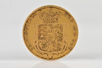 Lot 1062 - A George IV full sovereign, 1829, with shield...