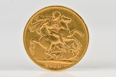 Lot 1054 - An Edward VII full sovereign, 1910.