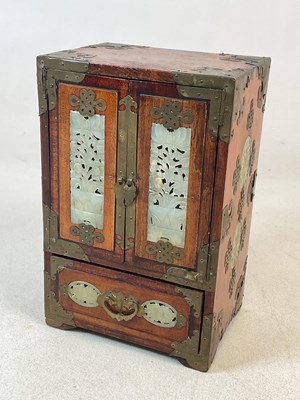 Lot 91 - A 20th century Chinese brass mounted tabletop...