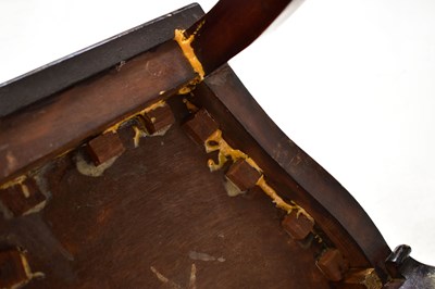 Lot 18 - A pair of Victorian mahogany hall chairs, with...