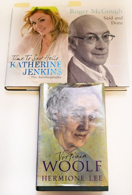 Lot 433 - Three signed autobiographies and biographies,...