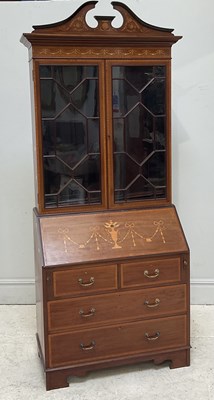 Lot 95 - An Edwardian inlaid mahogany Sheraton Revival...