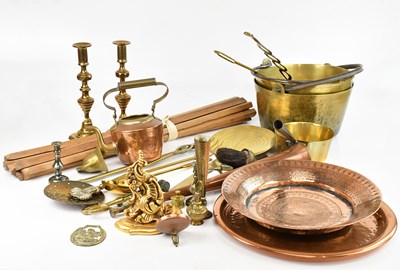 Lot 435 - A collection of Victorian and later metalware...