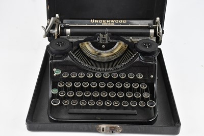 Lot 317 - UNDERWOOD; a vintage cased typewriter.