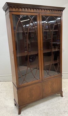 Lot 145 - An Edwardian mahogany display cabinet, with...