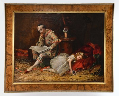 Lot 1037 - 19TH CENTURY SCHOOL; oil on canvas, seated...