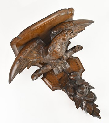 Lot 336 - A late 19th/early 20th century carved oak wall...