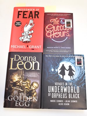 Lot 458 - Four signed novels, comprising Marcus Sedgwick,...