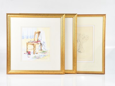 Lot 1171 - WENDY TRINDER; a pair of watercolours, still...
