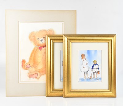 Lot 1145 - ROSEMARIE DE GOEDE; a pair of watercolours,...