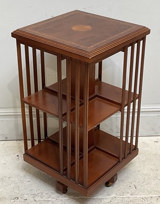 Lot 80 - A reproduction Edwardian style yew wood...