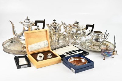 Lot 457 - A collection of assorted silver and silver...