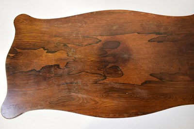 Lot 19 - A Victorian rosewood side table of shaped...