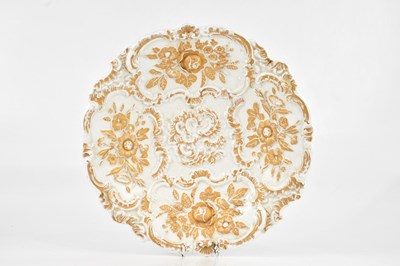 Lot 1236 - MEISSEN; a 19th century bowl, relief decorated...