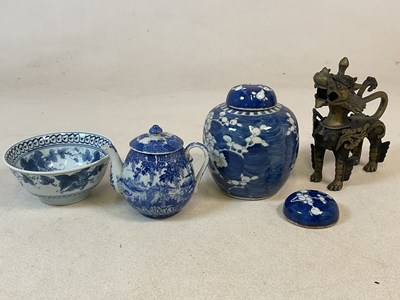 Lot 85 - An unusual Sino-Tibetan brass model of a...