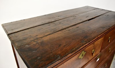 Lot 27 - A William and Mary mahogany chest on stand,...