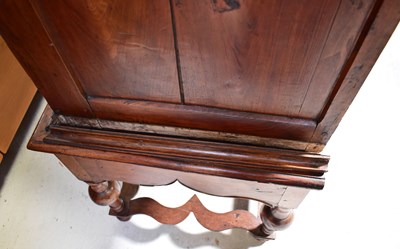 Lot 27 - A William and Mary mahogany chest on stand,...