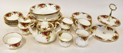 Lot 210 - ROYAL ALBERT; an 'Old Country Roses' part tea...