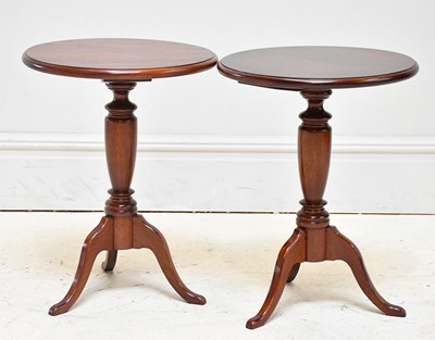 Lot 78 - A reproduction lamp and a pair occasional...
