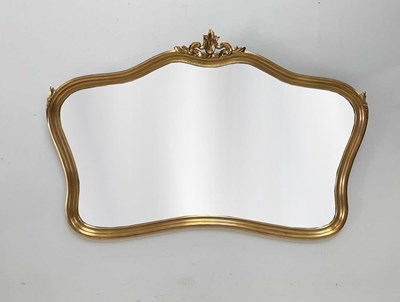Lot 24 - A decorative gilt wall mirror, 145 x 97cm.