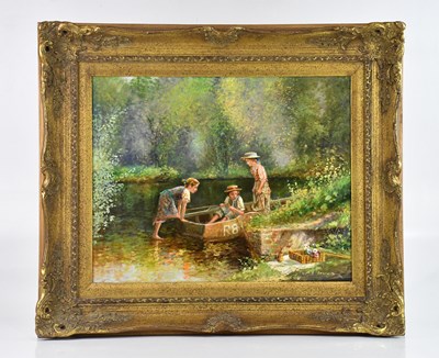 Lot 1179 - PAUL ATTFIELD (born 1950); oil on board, three...