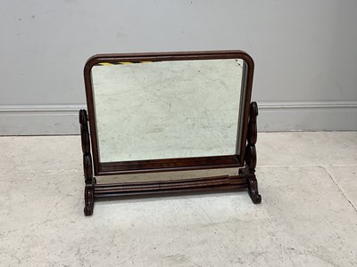 Lot 220 - A 19th century mahogany dressing table mirror,...