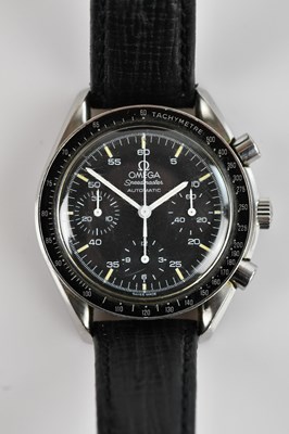 Lot 457 - OMEGA; a gentleman's stainless steel...