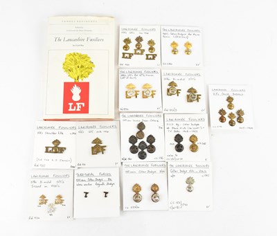 Lot 1273 - A collection of various regimental collar...