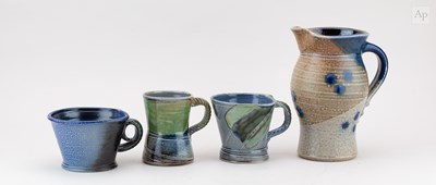 Lot 363 - JANE HAMLYN (born 1940); a salt glazed jug,...