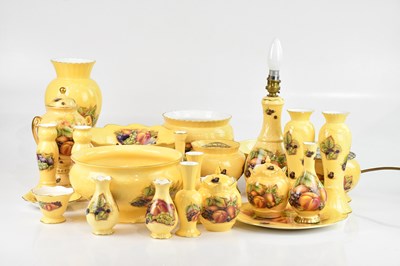 Lot 1691 - AYNSLEY; a large collection of 'Orchid Gold'...