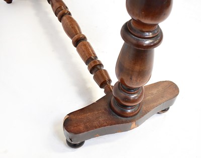 Lot 32 - A Victorian mahogany washstand with serpentine...