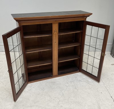 Lot 217 - A 19th century mahogany bookcase with two...