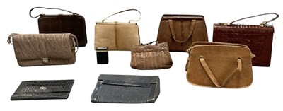 Lot 462 - Nine assorted vintage lady's handbags,...