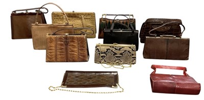 Lot 463 - Ten assorted vintage lady's handbags,...
