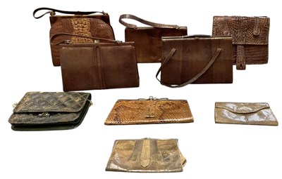 Lot 464 - Nine assorted vintage lady's handbags,...