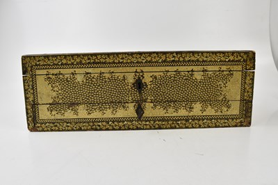 Lot 2165 - A Cantonese black and gold lacquered 19th...