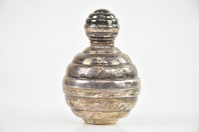 Lot 366 - A Victorian hallmarked silver mounted scent...