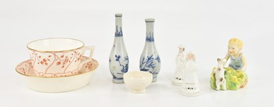 Lot 1723 - A pair of Chinese blue and white porcelain...