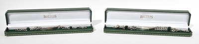 Lot 1315 - A pair of 925 silver identity bracelets,...