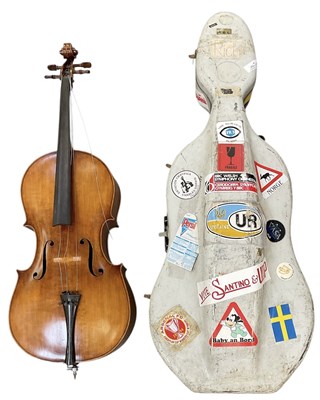 Lot 396 - A good quality German full size cello, with...