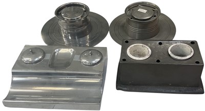 Lot 321 - A pair of early 20th century pewter ship's...