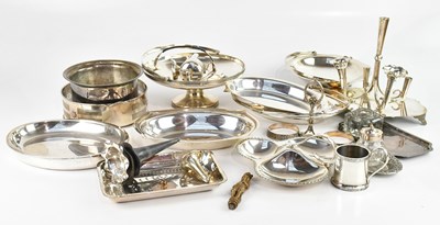 Lot 446 - A collection of electroplated serving dishes...