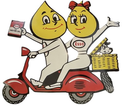 Lot 252 - A decorative enamelled advertising sign for...