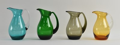 Lot WHITEFRIARS; four mid-20th century art glass...