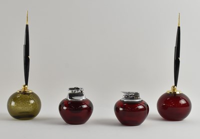Lot WHITEFRIARS; a pair of mid-century spherical...