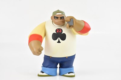 Lot 1 - GORILLAZ; a Kidrobot black series figure of...